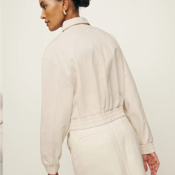 Reformation “Kinsley” Denim Bomber - Picture 2 of 7